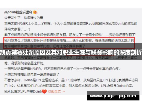 魏震禁赛处罚原因及其对职业生涯与联赛影响的深度剖析